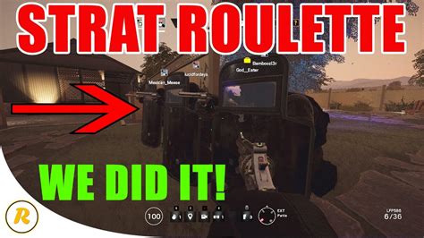 r6 strat roulette|Siege Strat Roulette Ruleslist .